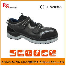 RS Real Safe Marca No zapatos de seguridad de encaje, cuero de ante zapatos de seguridad de verano RS015